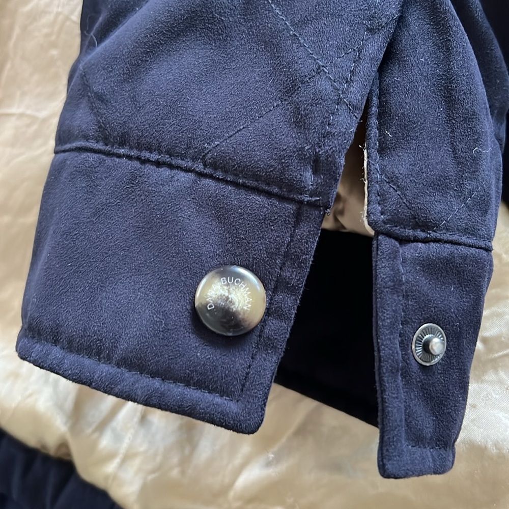 Dana Buchman Women’s Black Jacket Size L Quilted Car Coat Inside Pockets Lined - Picture 5 of 6
